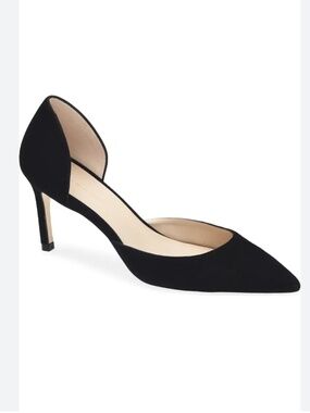Stuart Weitzman Mara 75 Dorsay Suede Pump